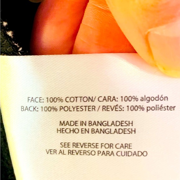 Orvis Fleece Lined Cotton Black and White Buffalo Check Jacket SZ Large! - Picture 8 of 9